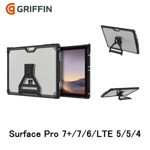 Griffin - Survivor Strong for Surface Pro 7+/7/6/LTE 5/5/4 [ Black ] �P�[�X �ϏՌ����\ �f�X�N���[�N �ݑ� �����[�g���[�N �X�^���h�@�\ �I�t�B�X�p�i