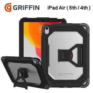 Griffin - Survivor All-Terrain for iPad Air ( 5th/4th ) [ Black ] iPad AirP[X IP54hoh fXN[N ݑ [g[N X^h@\ ItBXpi