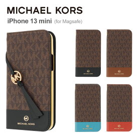 【正規代理店】 マイケルコース iPhone13 mini スマホケース Magsafe対応 MICHAEL KORS FOLIO CASE BICOLOR WITH TASSEL CHARM iPhone iPhoneケース アイフォン ブランド スマホ ケース 手帳 手帳型 手帳型ケース カバー カード 定期