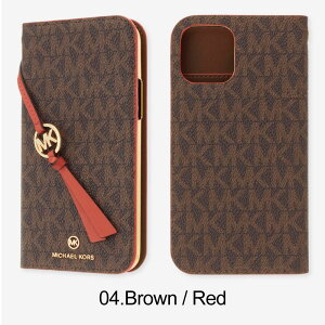 �y���K�㗝�X�z �}�C�P���R�[�X iPhone13 mini �X�}�z�P�[�X Magsafe�Ή� MICHAEL KORS FOLIO CASE EDGE CORTING WITH TASSEL CHARM iPhone iPhone�P�[�X �A�C�t�H�� �u�����h �X�}�z �P�[�X �蒠