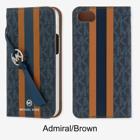 【正規代理店】 マイケルコース iPhoneSE3 第3世代/SE2 第2世代 iPhone8 iPhone7 スマホケース MICHAEL KORS Folio Case Stripe with Tassel Charm iPhone iPhoneケース アイフォン ブランド スマホ ケース スマートフォン 手帳 手帳型