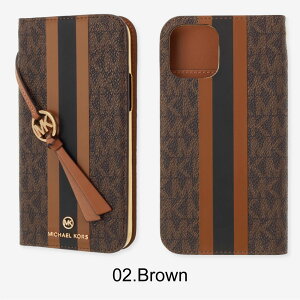 �y���K�㗝�X�z �}�C�P���R�[�X iPhone13 mini �X�}�z�P�[�X Magsafe�Ή� MICHAEL KORS FOLIO CASE STRIPE WITH TASSEL CHARM iPhone iPhone�P�[�X �A�C�t�H�� �u�����h �X�}�z �P�[�X �蒠 �蒠�^ �蒠�^�P�[�X �ی� 