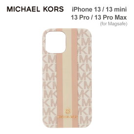 【正規代理店】 マイケルコース iPhone13 ケース 13pro 13mini 13promax スマホケース Magsafe対応 MICHAEL KORS SLIM WRAP CASE STRIPE iPhone iPhoneケース アイフォン ブランド スマホ ケース 薄型 おしゃれ カバー かわいい