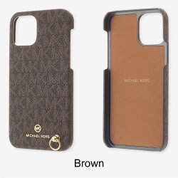 MICHAEL KORS iPhone12 12Pro スリム ケース マイケルコース Slim Wrap Case Signature with Hand Strap Magsafe スマホケース 正規代理店