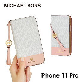 【正規代理店】 マイケルコース iPhone11 Pro スマホケース MICHAEL KORS Folio Case 2 Tone with Tassel Charm iPhone iPhoneケース アイフォン ブランド スマホ ケース スマートフォン 手帳 手帳型 手帳型ケース カード 収納 女性