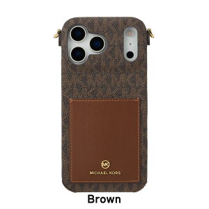 MICHAEL KORS Wrap Case Pocket with Strap for iPhone 17Pro 17ProMax �X�}�z�P�[�X �u�����h �J�o�[ iPhone �A�C�t�H�� ��l ���� ���f�B�[�X
