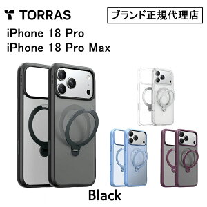 Torras Ostand Q3 Spin Case for iPhone18 / 17 Pro ProMax �X�}�z�P�[�X �J�o�[ ��]�X�^���h ��i �㎿ ������ �N���A �r�W�l�X �X�^�C���b�V�� �ϏՌ� �ی� ���C�����X Magsafe�[�d�Ή�