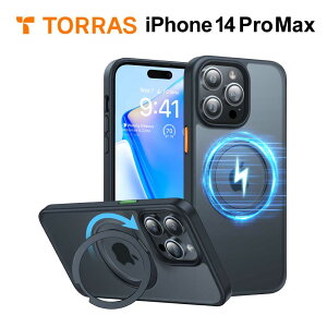 10Gg[Ń|Cg10{ yKXtBz TORRAS UPRO Ostand Pro Case iPhone14/13 14pro 14promax P[X  ϏՌ ی ʕیKX tی ČRMILKi OX^h 360x