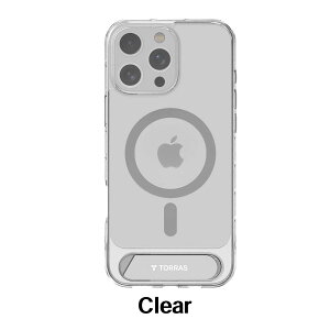 Torras iPhone16 16Plus 16Pro 16ProMax iphone�P�[�X �S�ʕی� �ϏՌ� �X�^���h �c���� ������ �u�����h �X�}�z�P�[�X �N���A ���� �J�o�[ magsafe�Ή� �}�O�Z�[�t �A�C�z�� �A�C�t�H�� Pstand Case