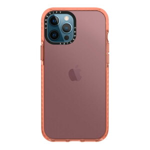 �y�����zCASETiFY iPhone 12ProMax �C���p�N�g�P�[�X �ϏՌ� �ی�P�[�X ���� ���C�����X�[�d�ɑΉ� �s�[�` �T���Z�b�g (�O���f�[�V����)