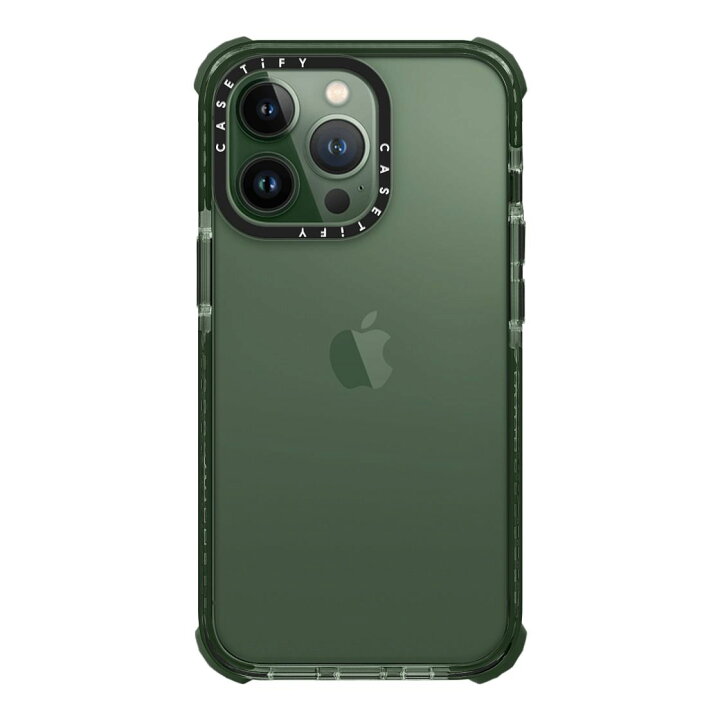 【公式】CASETiFY iPhone 13Pro ウルトラインパクト ケース 耐衝撃 保護ケース 透明 ワイヤレス充電に対応 クリア  ブラック ミッドナイトグリーン ピーチ CASETiFY