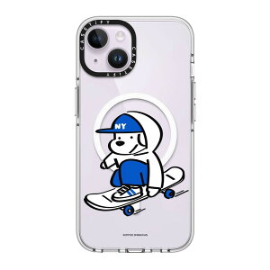 �y�����zCASETiFY iPhone14 iPhone 14Pro �N���A�P�[�X MagSafe�Ή� Bunnies Small Hunter Hipster Frenchie Black Pug Lift Clouds Skater JOHN White and Black Floral Love Space �ϏՌ� �ی�P�[�X ����