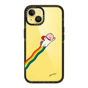 �y�����zCASETiFY iPhone14 �C���p�N�g�P�[�X �N���A �u���b�N �N���A �t���X�g Girl and coffee Baby Bear by Katie Benn Flowers Aries Moross Sticker iPhone�P�[�X iPhone14 �ϏՌ� �ی�P�[�X ����