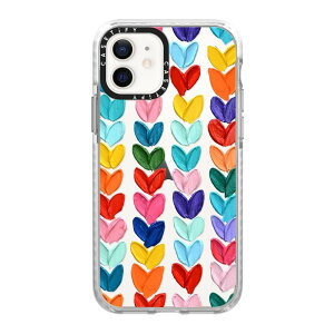 �y�����zCASETiFY iPhone12 �C���p�N�g�P�[�X �N���A �u���b�N �N���A �t���X�g Rainbow Color Wheel Hipster Frenchie Below 30 Degrees iPhone�P�[�X iPhone12 �ϏՌ� �ی�P�[�X ����