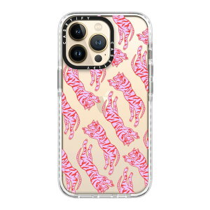�y�����zCASETiFY iPhone 13Pro �C���p�N�g�P�[�X �N���A �u���b�N �N���A �t���X�g Duty Free Girl and coffee Pizza Wizard Clouds White Baby Bear by Katie Benn iPhone�P�[�X iPhone 13Pro �ϏՌ� �ی�P�[�X ����