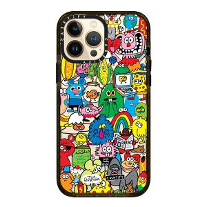 �y�����zCASETiFY iPhone 13ProMax �C���p�N�g�P�[�X �N���A �u���b�N �N���A �t���X�g Duty Free Diet Starts Monday Pizza Wizard Clouds Baby Bear by Katie Benn iPhone�P�[�X iPhone 13ProMax �ϏՌ� �ی�P�[�X ����