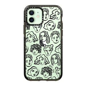 �y�����zCASETiFY iPhone12 �C���p�N�g�P�[�X �N���A �u���b�N �N���A �t���X�g Hipster Frenchie Fawn Love Space New Year Winter Christmas Xmas Valentine Glam Fashion Girl iPhone�P�[�X iPhone12 �ϏՌ� �ی�P�[�X ����