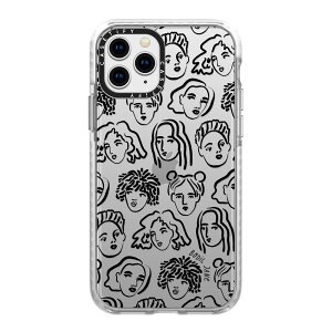 �y�����z CASETiFY iPhone 11Pro �C���p�N�g�P�[�X �N���A �u���b�N �N���A �t���X�g Love Space PP-0008 Rainbow Color Wheel Aries Moross Sticker Flowers iPhone�P�[�X iPhone11Pro �ϏՌ� �ی�P�[�X ����