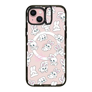 �y�����zCASETiFY CASETiFY iPhone 15 15Pro 15Pro Max 15Plus �C���p�N�g�P�[�X �N���A �P�[�X �C���p�N�g �����O�X�^���h �P�[�X MagSafe�Ή� �ϏՌ� �ی�P�[�X Sweetheart Mix miniJOHN Bunnies Duty Free Strawberry Mix Dai