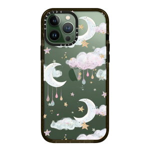 �y�����z CASETiFY iPhone 13ProMax �C���p�N�g�P�[�X �N���A �u���b�N �N���A �t���X�g Tiger Pink With Blue Aries Moross Sticker Girl and coffee iPhone�P�[�X iPhone 13ProMax �ϏՌ� �ی�P�[�X ����