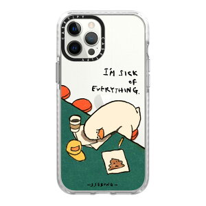 �y�����zCASETiFY iPhone 12ProMax �C���p�N�g�P�[�X �N���A �u���b�N �N���A �t���X�g Fun Friends Pug Corn Melting Duck Super Hero iPhone�P�[�X iPhone 12ProMax �ϏՌ� �ی�P�[�X ����