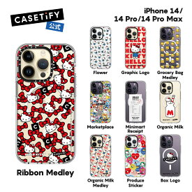 【公式】CASETiFY Hello Kitty コラボ iPhone14 Pro Max iPhone 14Pro iPhone14 クリア ケース インパクトケース MagSafe対応 ミラーケース MagSafe対応 コラボ 耐衝撃 保護ケース たくさんの色