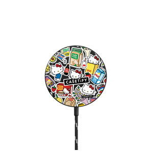 yzCASETiFY Hello Kitty R{ 3D Airpods CpNg AirPods Pro P[X 1 2 Magsafe CX[d ϏՌ یP[X ̐F