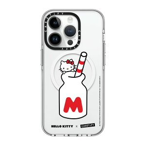 �y�����zCASETiFY Hello Kitty �R���{ iPhone14 Pro Max iPhone 14Pro iPhone14 �N���A �P�[�X �C���p�N�g�P�[�X MagSafe�Ή� �~���[�P�[�X MagSafe�Ή� �R���{ �ϏՌ� �ی�P�[�X ��������̐F