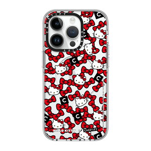�y�����zCASETiFY Hello Kitty �R���{ iPhone14 Pro Max iPhone 14Pro iPhone14 �N���A �P�[�X �C���p�N�g�P�[�X MagSafe�Ή� �~���[�P�[�X MagSafe�Ή� �R���{ �ϏՌ� �ی�P�[�X ��������̐F