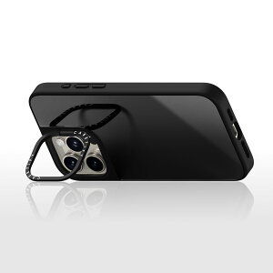 �y�����zCASETiFY iPhone 15 iPhone 15Pro iPhone 15Pro Max iPhone 15Plus �~���[�P�[�X�����O�X�^���h�P�[�X ���C�����X�[�d�ɑΉ� MagSafe �Ή� �V���o�[ (�u���b�N�o���p�[�j�u���b�N (�u���b�N�o���p�[) �V