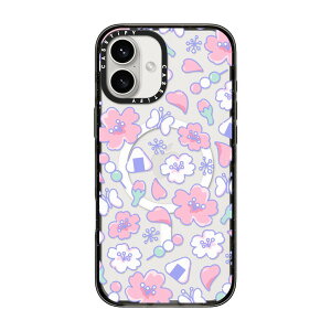 �y�����zCASETiFY iPhone 16 iPhone 16Plus iPhone 16Pro iPhone 16ProMax MagSafe�Ή� �C���p�N�g�P�[�X �ϏՌ� �ی�P�[�X ��������̐F Ditsy Daisies White CLOWN KITTY Bunnies Bunny-Bear Mix Sweetheart Mix