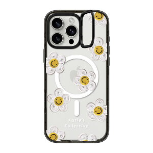 �y�����zCASETiFY iPhone 16 iPhone 16Pro iPhone 16Pro Max iPhone 16Plus �C���p�N�g�����O�X�^���h�P�[�X ���C�����X�[�d�ɑΉ� MagSafe �Ή� �}���`�J���[ miniJOHN Black Bow Daisy by Katie-s Collective LATE NIGHT
