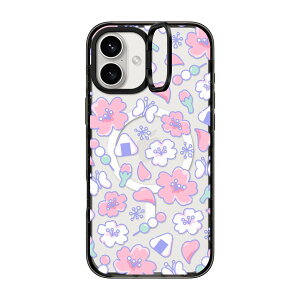 �y�����zCASETiFY iPhone 16 iPhone 16Pro iPhone 16Pro Max iPhone 16Plus �C���p�N�g�����O�X�^���h�P�[�X ���C�����X�[�d�ɑΉ� MagSafe �Ή� �}���`�J���[ miniJOHN Black Bow Daisy by Katie-s Collective LATE NIGHT