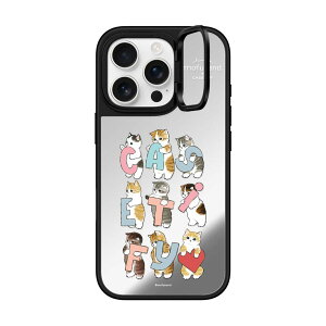 �y�����zCASETiFY iPhone 16Pro iPhone 16Pro Max �~���[�P�[�X�����O�X�^���h�P�[�X ���C�����X�[�d�ɑΉ� MagSafe �Ή� �V���o�[ (�u���b�N�o���p�[�j