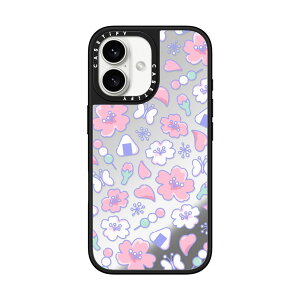 �y�����zCASETiFY iPhone16 iPhone16Plus iPhone 16Pro iPhone 16Pro Max iPhone15 iPhone 15Pro iPhone 15ProMax iPhone14 iPhone13 MagSafe �Ή��~���[�P�[�X �V���o�[ (�u���b�N�o���p�[�j�u���b�N (�u���b�N�o���p�[) Metallic Ribb
