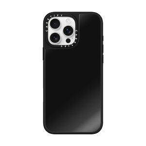 �y�����zCASETiFY iPhone16 iPhone16Plus iPhone 16Pro iPhone 16Pro Max iPhone15 iPhone 15Pro iPhone 15ProMax iPhone14 iPhone13 MagSafe �Ή��~���[�P�[�X �V���o�[ (�u���b�N�o���p�[�j�u���b�N (�u���b�N�o���p�[) Metallic Ribb