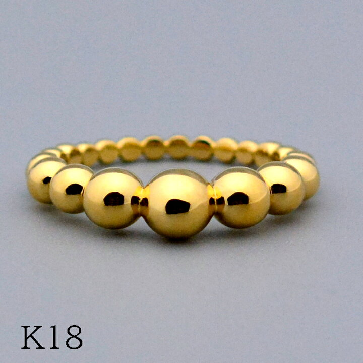 楽天市場】グラジュアリーボールリングフルエタニティーK10K18PT950 
