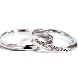 メビウスツイストラインハードプラチナ ペアリング2本製作 メンズ＆レディースpt950 pair ring　ペアリング マリッジリング結婚指輪