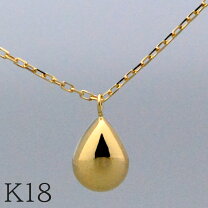 楽天市場】ドロップ ネックレス k18の通販 K18ドロップモチーフ 