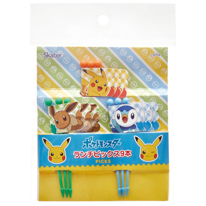 楽天市場 ランチ ピックス 9本入 3柄 3本入 ポケットモンスター ピック 串 旗 フラッグ 彩り お弁当 デコ ランチ 小物 グッズ かわいい キャラクター ポケモン ピカチュウ イーブイ ポッチャマ Lkp4 スケーター スケーター公式ショップ