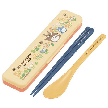 コンビセットトトロフラワートトロジブリとなりのトトロかわいいコンビセットスプーンおはしハシ箸お箸ケースキャラクタースケーター