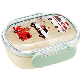 [9月28日〜10月20日 P20倍]スケーター お弁当箱 子供 1段 270ml おしゃれ 幼稚園 弁当箱 仕切り ドーム型 キャラクター skater QAF1AG トミカとトム トミカ トム トミカ＆トム 男の子【レンジ対応 食洗機対応 2歳 子ども ランチボックス】