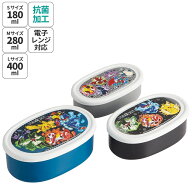 [4月1日〜4月20日 P20倍]シール容器 3P キャラクター 保存容器 セット 3個セット キッズ 可愛い skater S…
