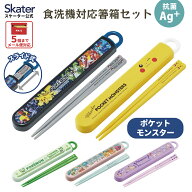 [7月3日〜7月22日 P20]スケーター お箸セット 食洗機対応 箸入れ 抗菌 カトラリー お弁当 箸 skater 子供…