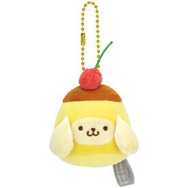 [3月3日〜3月15日 P20倍]ぬいぐるみ キーホルダー ボールチェーン かわいい きーほるだー 子供 スケーター skater ZNKH1K ポムポムプリン サンリオ なりきり 食べ物 女の子【バッグ カバン 子ども 可愛い】