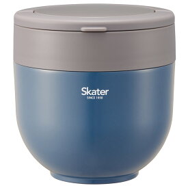 スケーター 保温 保冷 どんぶり 弁当箱 1250ml 丼 保温弁当箱 大容量 レンジ対応 お弁当箱 skater LDNO13AG アッシュカラー アッシュブルー ブルー あお 青【折りたたみ ハンドル付き カフェ丼 ランチボックス】