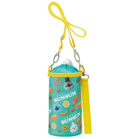 スケーター ペットボトル ボトル カバー エナメル加工 水分補給 アルミ蒸着仕様 キャラクター skater PVPC6 パペットスンスン PUPPET SUNSUN グッズ【子供 ペットボトルケース お出かけ かわいい 幼稚園 小学生】