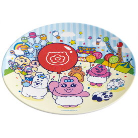 [4月1日〜4月20日 P20倍]スケーター メラミン 皿 プレート お皿 さら おしゃれ キャラクター 朝食 トースト 来客用 skater MPL20P おぱんちゅうさぎ おパンチュウサギ レトロ遊園地【取り皿 柄 お菓子 サラダ プレゼント 洋食器 洋風 丸型】