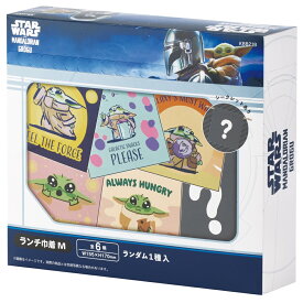 [7月3日〜7月22日 P10]スケーター キャラクター ミステリーボックス巾着 M 全6種類 レアデザイン1種類 KBB21B skater スター・ウォーズ マンダロリアン・アンド・グローグー【ブラインド ランチ巾着 ランダム お楽しみ サプライズ】