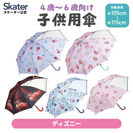 [7月3日〜7月22日 P20]スケーター 子供 傘 45cm 手開き 透明窓付 サイズ 3歳 4歳 5歳 6歳 かわいい skater UB45 ディズニー【キッズ キャラクター 子供用 プレゼント かさ カサ 雨傘】